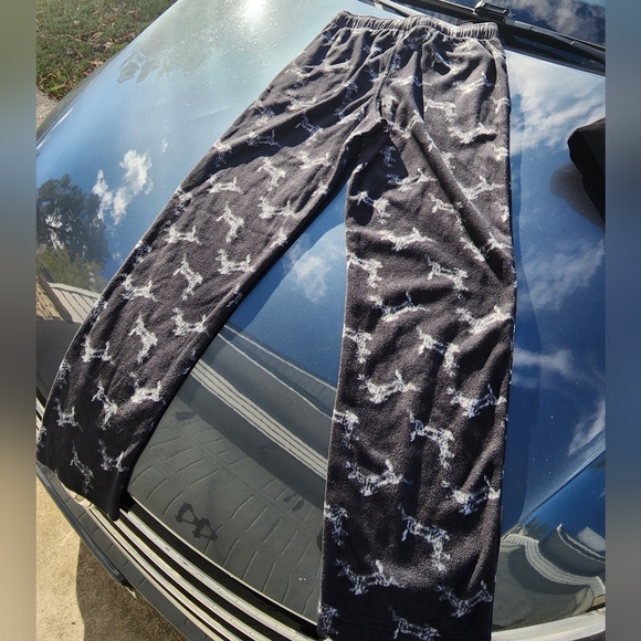 Goodfellow & Co. Microfleece Black print pants pajamas / sleepwear - Picture 7 of 8